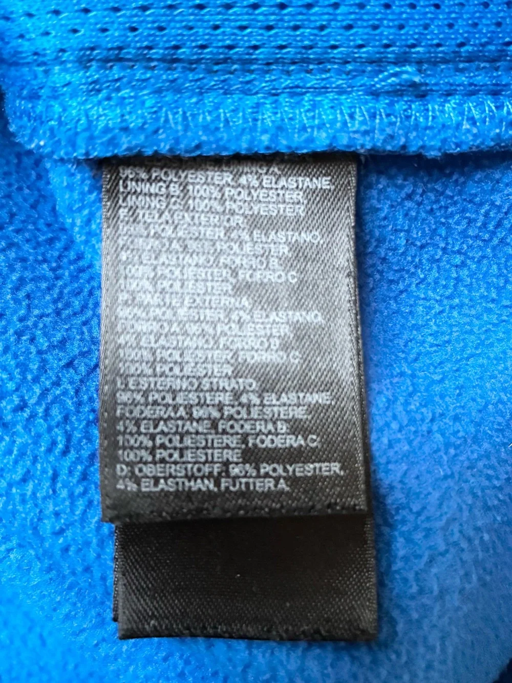 The North Face Men’s Apex Bionic Jacket Black with Blue Fleece Lining Size XXL